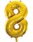 JUMBO Gullfarget Tallballonger 0-9 - 86 cm