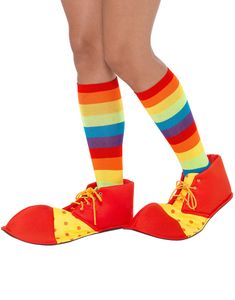 Röda och Gula Stora Clownskor