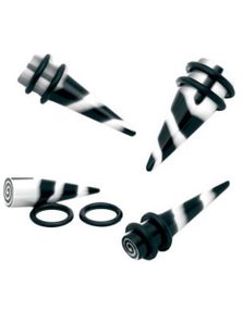 Hypno Expander - Svart och Vit Öronpiercing