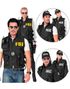 S.W.A.T / FBI / POLICE Vest med 3 Avtagbare Merker til Voksen