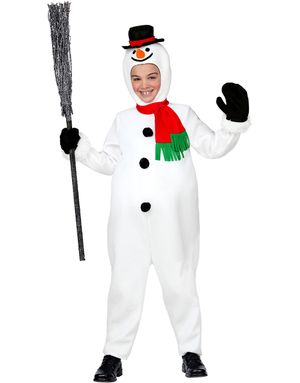Komplett Snögubbe Maskeraddräkt (Barn)