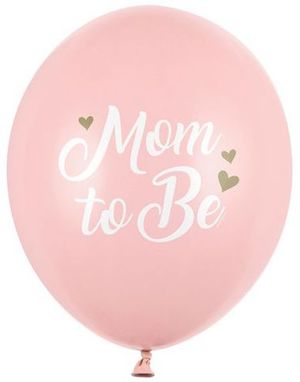 50 stk Pastell Rosa Mom to Be Ballonger 30 cm