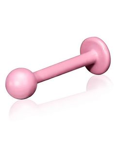 Ljusrosa Labret med Rund Kula - 1.2 x 8 mm