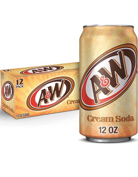 12 stk A&W Cream Soda - Hel Eske 12x355 ml (USA Import)
