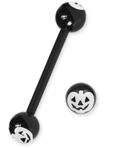 Pumpa - Svart Tungpiercing