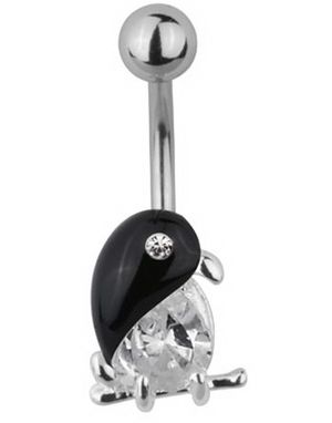 Rio de Janeiro Bird Navelpiercing - Svart