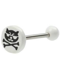 Ninja Cat White - Tungpiercing