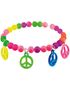 Hippie Pärlarmband med Fredstecken