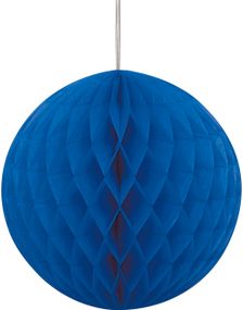 1 st Royalblå Honeycombboll 20 cm