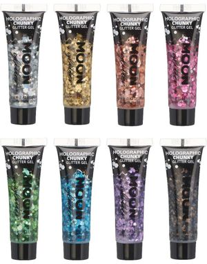 VÄLJ BLAND 8 FÄRGER - Holografisk Chunky Glittergele