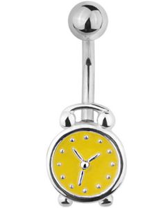 Time Is Up Navelpiercing - Gul