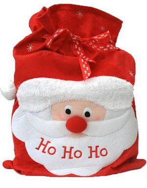 Ho Ho Ho - Julsäck med Stort Tomtemotiv 49x76 cm