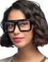 Tykke Retro Briller med Klart Glass