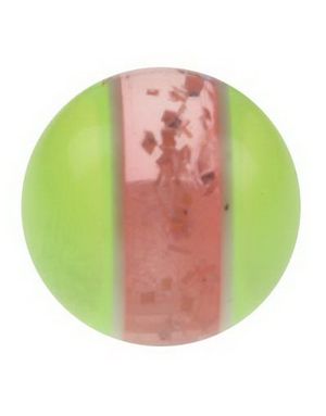 Glittrande Rosa och Gul - 5 mm Akrylkula till 1,6 mm stång