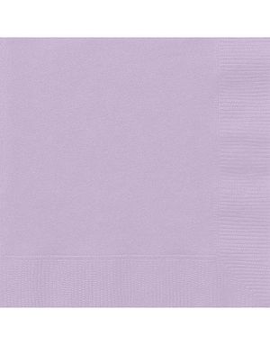 20 st Lavendelfärgade Servetter 33x33 cm