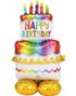 Happy Birthday Kake Stor AirLoonz Folieballong 134 cm