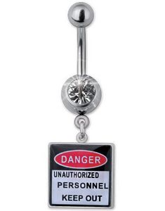 Danger Navelpiercing