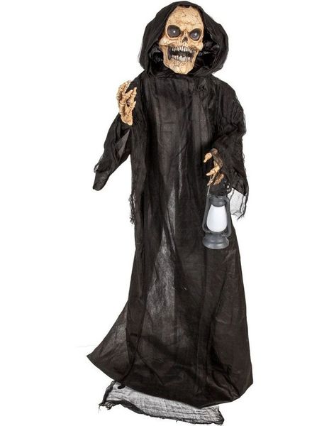 Gigantisk Reaper Halloween Dekorasjon med Lyd, Lys & Bevegelse 163 cm