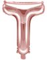 Rose Guldfärgade Bokstavsballonger A-Z - 35 cm