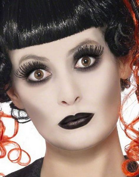 Makeup Kit med Lösögonfransar Maskeradsmink