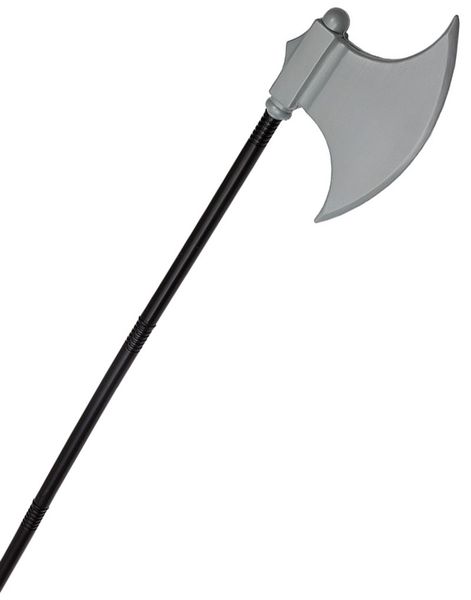 Grå och Svart Yxa i Plast 98 cm