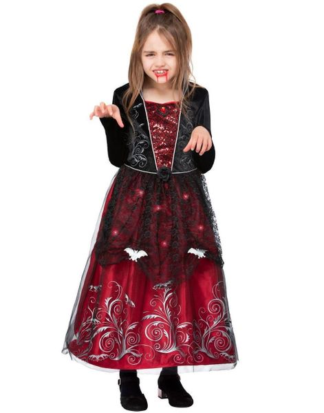 Light Up Vampiress - Deluxe Vampyrkostyme med Lys til Barn