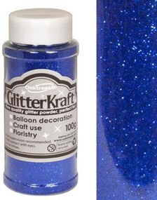 Blått Hobbyglitter 100 gram