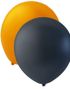 10 stk SVARTA och ORANGE Ballonger