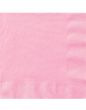 50 st Ljusrosa Servetter 33x33 cm