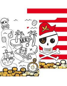 8 stk Pirat Godteposer - Piratfest