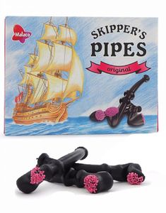 60 stk Skippers Pipes Original / Lakritspipa - Hel Låda