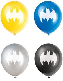 8 stk Lisensiert Batman Ballonger 30 cm 