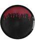 8 stk Blodige Svarte Papptallerkener 25 cm - Fright Night