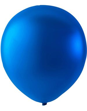 Blå Metallic Ballonger 23 cm - 100 stk MEGAPACK