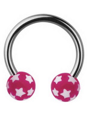 Stardom Ögonbrynspiercing - Rosa - 1.2 x 10 mm