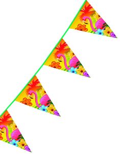 6 Meter Banner Med Vimplar - Hawaii Sunset