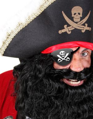 Svart Piratögonlapp - Maskeradtillbehör 