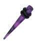 Spike Expander - Lila och Svart Akryl Piercing