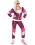 80-talls UV Glow Grilldress med Rosa Tigermotiv til Voksen