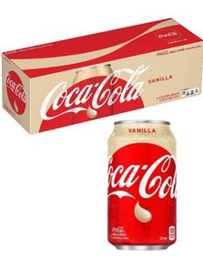 12 stk Coca Cola Vanilla 355 ml - Hel Eske (USA Import)