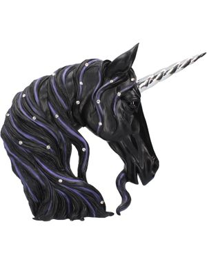 Jewelled Midnight - Svart Enhörningsfigur med Klara Stenar 31 cm