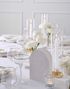 12 stk Hvite Bordnummer Kort 1-12 - Modern Luxe