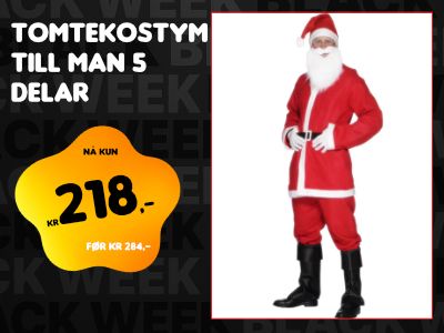 Tomtekostym till Man 5 Delar