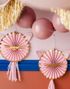 DIY 2 stk Rosa Rosetter med Dusk- Kitty Party
