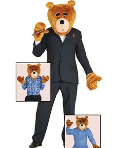Ted Inspirerat Kostymset med Huvud och Händer