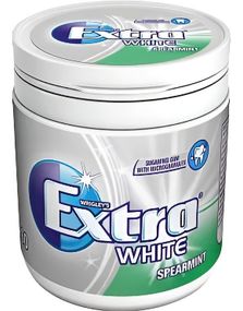 Stor Extra White Spearmint Tyggegummi Boks 84g