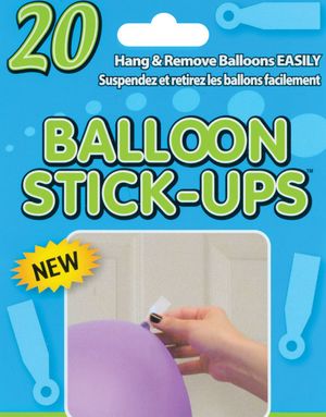 20 stk Balloon Stick Ups / Ballongupphängning med Dubbelsidig Tejp