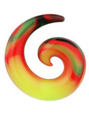 Curl Expander Rainbow - Silikon Öronpiercing