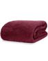 Snug Rug Sherpa Fleecefilt i Burgundy Red