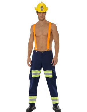 Sexy Fireman - Kostym till Man